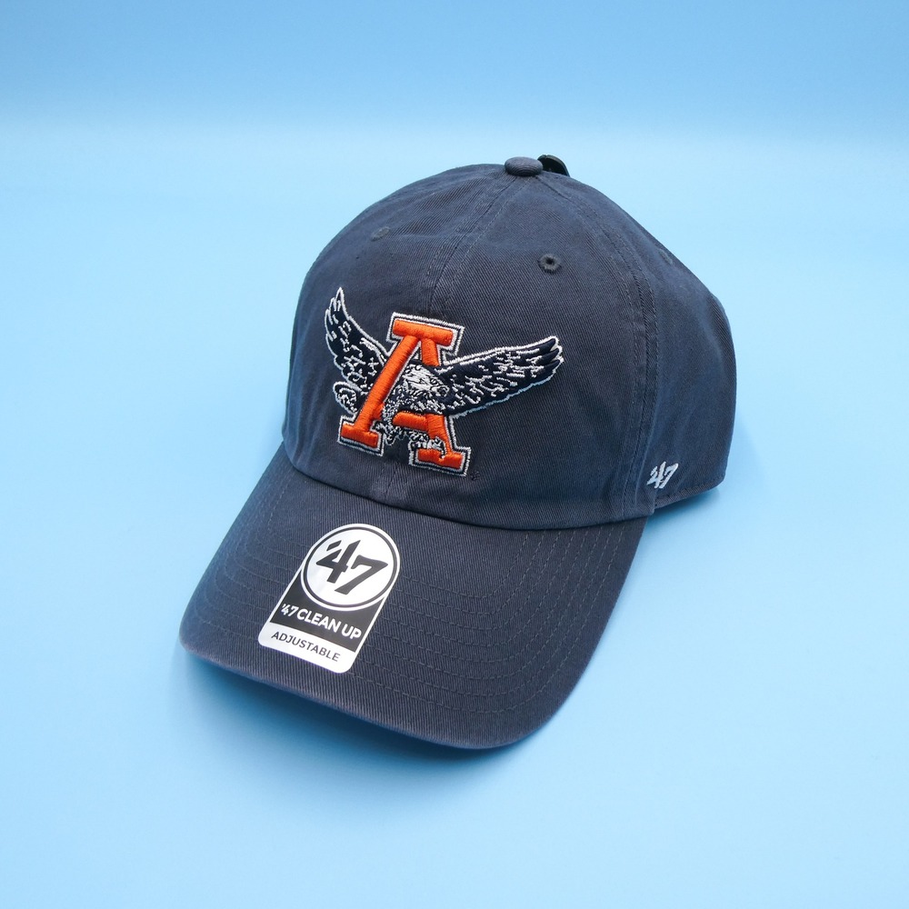 '47 Hat Mens One Size Clean Up Auburn Tigers Navy Blue Eagle Cotton Adjustable